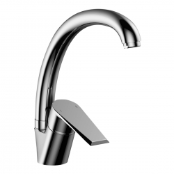 Смеситель для кухни Rossinka RS28-23, однорычажный, высокий излив