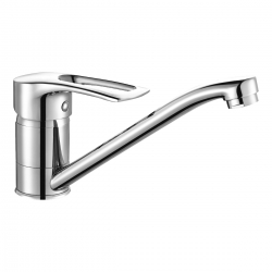 Смеситель для кухни Rossinka T40-21, однорычажный, длинный излив