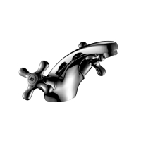 Смеситель для умывальника Rossinka H02-61, двухвентильный, литой излив