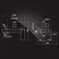 Душевая система Elghansa SHOWER SET 2305599-2L Set-24, однорычажная, излив, стойка, верхний и ручной