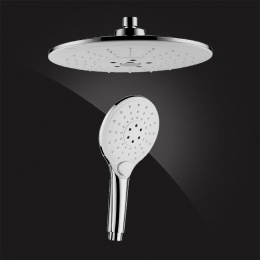 Душевая система Elghansa SHOWER SET 2305599-2L Set-24, однорычажная, излив, стойка, верхний и ручной