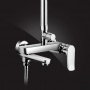 Душевая система Elghansa SHOWER SET 2305599-2L Set-24, однорычажная, излив, стойка, верхний и ручной