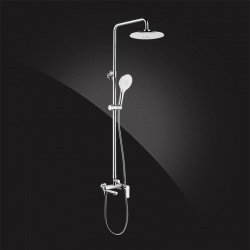 Душевая система Elghansa SHOWER SET 2305599-2L Set-24, однорычажная, излив, стойка, верхний и ручной