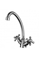 Смеситель для кухни Lemark Promotion LM6040C, двухвентильный, высокий излив