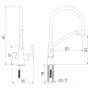 Смеситель для кухни Lemark Comfort LM3070C-White, с выходом для фильтра, высокий гибкий излив