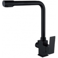 Смеситель для кухни VIEIR V15025C, с выходом для фильтра, рычажный, высокий Г-излив, черный