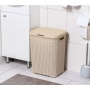 Корзина для белья РОТАНГ с крышкой 40л цветная