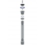 Сифон D220 гофрированный UNICRON 1 1/2x40x50 (80см)