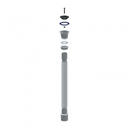 Сифон D230 гофрированный UNICRON 1 1/2x40x50 (120см)