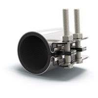 Хомут ремонтный оцинкованный 1/2 (21мм) ширина 70мм