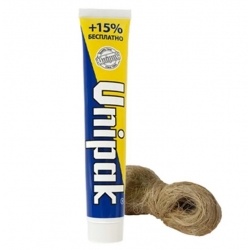 Комплект уплотнительная паста 75 гр + лен 14 гр UNIPAK №2