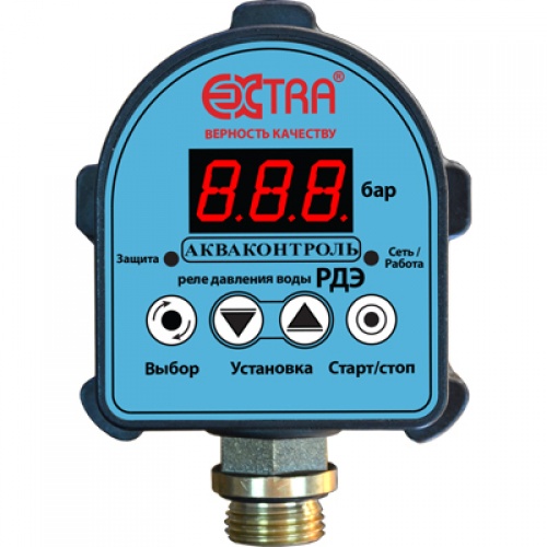 Реле давления воды электронное EXTRA РДЭ G1/2 (1,5кВт; G1/2) купить в интернет магазине Санрай73