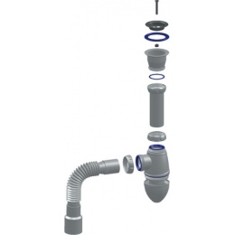 Сифон А220 UNICORN с гофрой