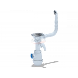 Сифон A1042SP для мойки Ани 3 1/2*40 Грот c переливом и отводом