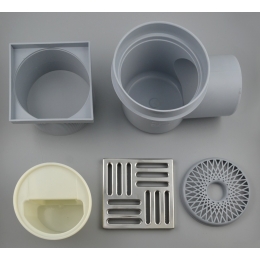 Трап горизонтальный 110 (150х150) СУХОЙ TQ1612 Ани Пласт