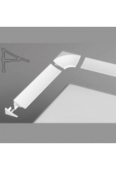 Универсальная декоративная планка 6/2000мм белая Ravak