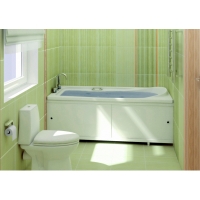 Экран под ванну с пластиковой рамой 1,5м белый УНИВЕРСАЛ-КВАРТ