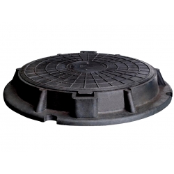 Люк колодезный полимерный 60 кН (1,5т/м) черный