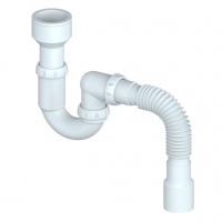 Сифон K325 прямоточный для писсуара UNICORN с выходом 50 и гофрой