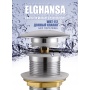 Донный клапан Elghansa WASTE SYSTEMS WBT-112 для раковины без перелива, хром