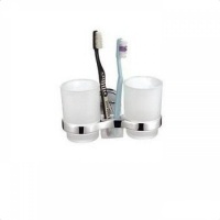 Стакан настенный, двойной, стекло (серия 14) Borneo