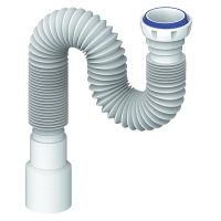 Гибкая труба D85 1 1/2 *40/50 (800 мм) с гайкой, плоская прокладка UNICORN