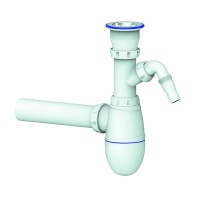 Сифон B310V малая чаша UNICORN с носиком и отводом в канализацию Ø40