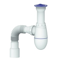 Сифон В120 малая чаша UNICORN литой выпуск, с гофрой