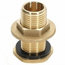 Штуцер сливной 1/2"нр латунный