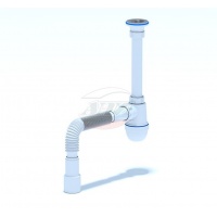 Сифон С1015 для умывальника с гофрой 40*40*50 Ани