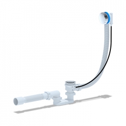 Сифон EM601 для ванны Ани 1 1/2*40 полуавтомат 520 мм  (ручка металл)