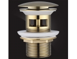 Донный клапан Elghansa WASTE SYSTEMS WBT-122-Bronze для раковины с переливом, бронза