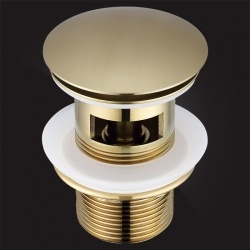 Донный клапан Elghansa WASTE SYSTEMS WBT-122-Bronze для раковины с переливом, бронза