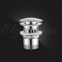 Донный клапан Elghansa WASTE SYSTEMS WBT-222 для раковины с переливом, хром