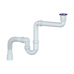 Сифон Y315 1 1/2*40 UNICORN под СТИРАЛЬНУЮ машину прямоточ. с гофрой 40*40*50