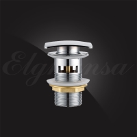 Донный клапан Elghansa WASTE SYSTEMS WBT-125 для раковины с переливом, хром