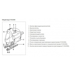 Лобзик электрический Л-55/600 Ресанта 75/9/1
