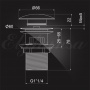 Донный клапан Elghansa WASTE SYSTEMS WBT-122-White для раковины с переливом, белый