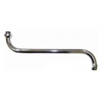 Излив для смесителя для ванны Тула У143У, круглый, S-образный, 42см