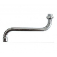 Излив для смесителя для ванны MOFEM S200, круглый, S-образный, 20см