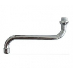 Излив для смесителя для ванны MOFEM S200, круглый, S-образный, 20см