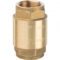 Клапан обратный 1"вр Stout пружинный муфтовый с металлическим седлом