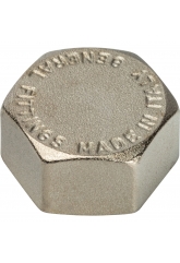 Заглушка 1/2"вр Stout никелированная латунная