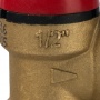 Клапан предохранительный 1,5bar 1/2"вр х 3/4"вр Stout для систем отопления