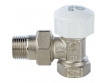 Клапан термостатический со сгоном угловой 1/2" ВР/НР Stout