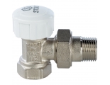 Клапан термостатический со сгоном угловой 1/2" ВР/НР Stout