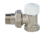 Клапан термостатический со сгоном угловой 3/4" ВР/НР Stout
