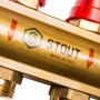 Коллекторная группа Stout SMB-0473 1"х3/4" 10 выходов, с расходомерами
