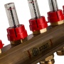 Коллекторная группа Stout SMB-0473 1"х3/4" 6 выходов, с расходомерами