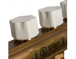 Коллекторная группа Stout SMB-0473 1"х3/4" 6 выходов, с расходомерами